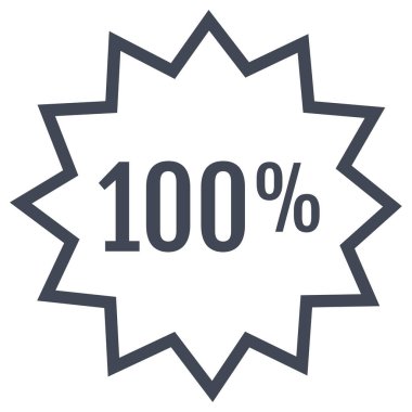 100 modern simgenin vektör illüstrasyonu                     