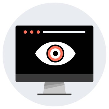 Arama simgesi vektör illüstrasyonu 