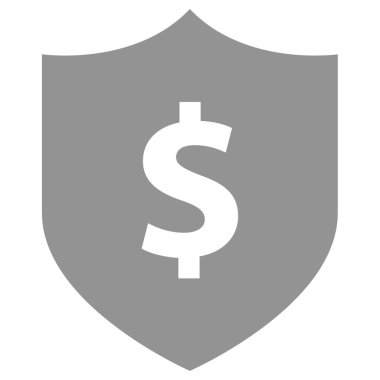 para kalkanı düz vektör simgesi 