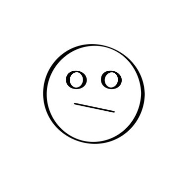 Gülümseme simgesi, vektör illüstrasyonu