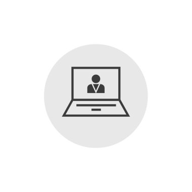 kullanıcı profili simgesi, vektör illüstrasyonu basit tasarım