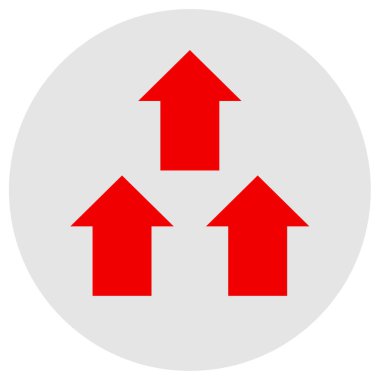Modern ok simgesinin vektör illüstrasyonu    