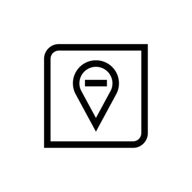 konum simgesi vektörü beyaz arkaplanda izole edildi