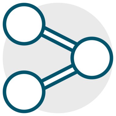 veri web simgesi, vektör illüstrasyonunu paylaş