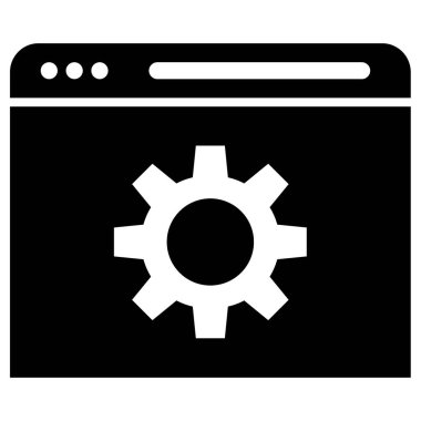 Web tarayıcı simgesi basit illüstrasyon