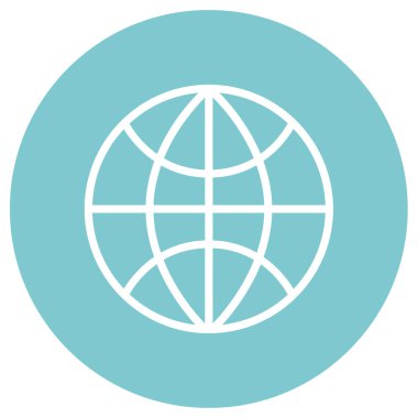 Küresel simge vektör illüstrasyonu