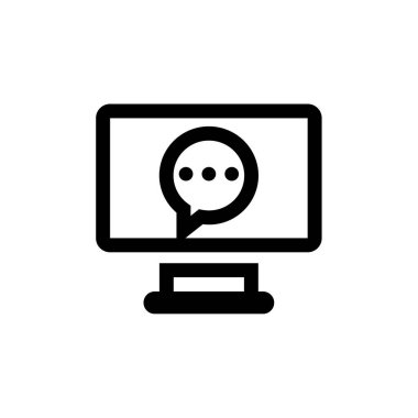 Metin Mesajlaşma simgesi vektör illüstrasyonu