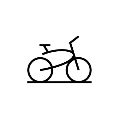 bisiklet ikonu vektör illüstrasyonu 