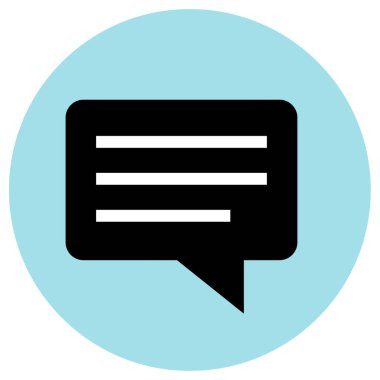 konuşma simge vektör çizim