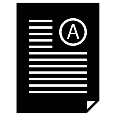 iş raporu simgesi basit illüstrasyon