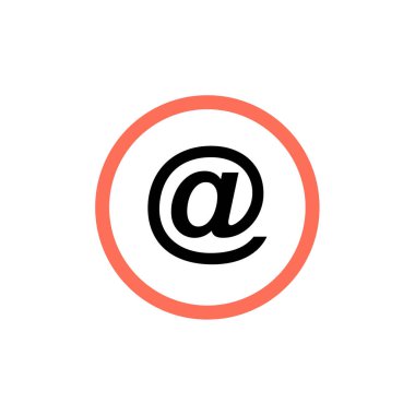 e- posta web simgesi, basit illüstrasyon