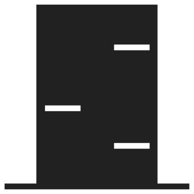 Modern yapı kulesi simgesinin vektör çizimi 