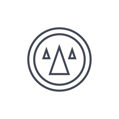 Bir yıldız simgesinin vektör illüstrasyonu