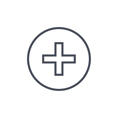 Artı sembol, vektör illüstrasyonu 