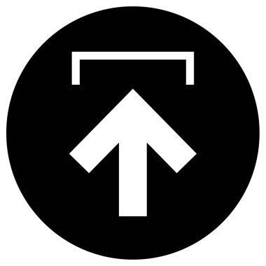 Düz biçim vektör illüstrasyonunda simge yükle 