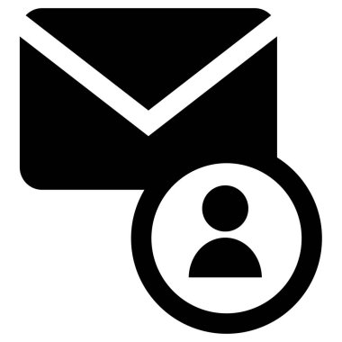 e- posta web simgesi, basit illüstrasyon