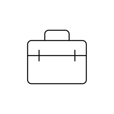Evrak çantası vektör simgesi. düz tasarım biçimi. 