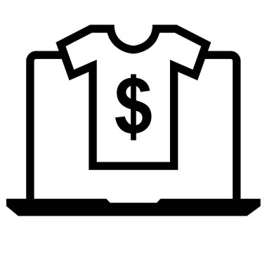 alışveriş simgesi vektör illüstrasyonu