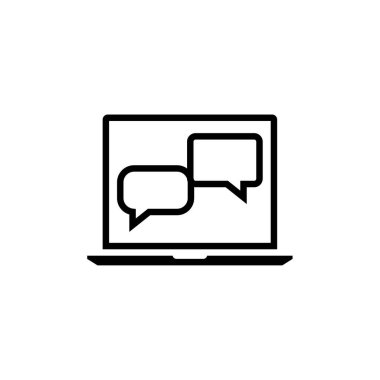 Metin Mesajlaşma simgesi vektör illüstrasyonu