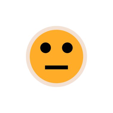 emoji, yüz ifadesi sembolü, simge simgesi, vektör illüstrasyonu