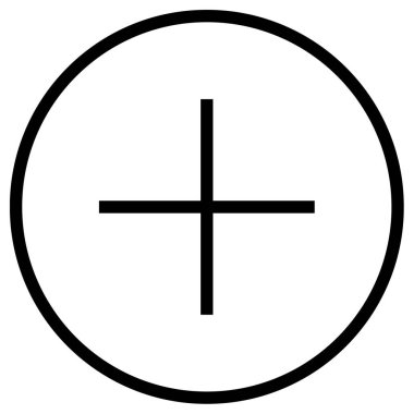 Artı modern simge vektör illüstrasyonunu ekle     