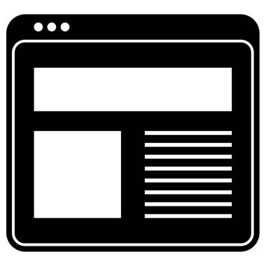 Web sitesi ve uygulama tasarımı için tarayıcı vektör simgesi 