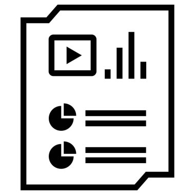 Rapor ver. Web simgesi basit illüstrasyon