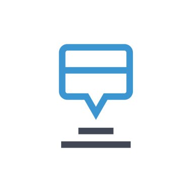 metin iletisi vektör illüstrasyonu  