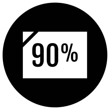 yüzde oranı vektör çizimi