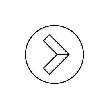 ok, web basit simgesi illüstrasyonu