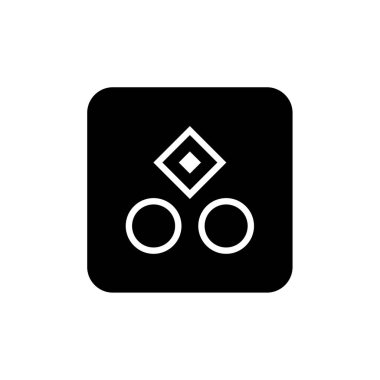 Şaşırmış şekilli yaratıcı soyut tasarım, vektör illüstrasyonu