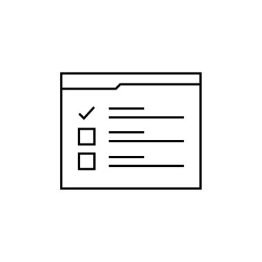 Kablo çerçeve simgesinin vektör illüstrasyonu