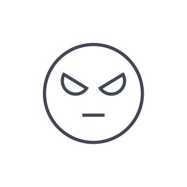 emoji, yüz ifadesi sembolü, simge simgesi, vektör illüstrasyonu