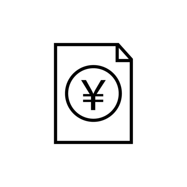 Векторна Ілюстрація Ікони Єнських Грошей — стоковий вектор