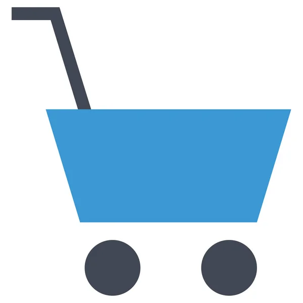 ショッピングカート シンプルなイラスト — ストックベクタ