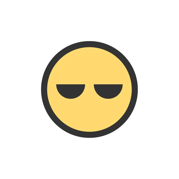 Emoji Symbol Výrazu Tváře Ikona Emotikonu Vektorová Ilustrace — Stockový vektor