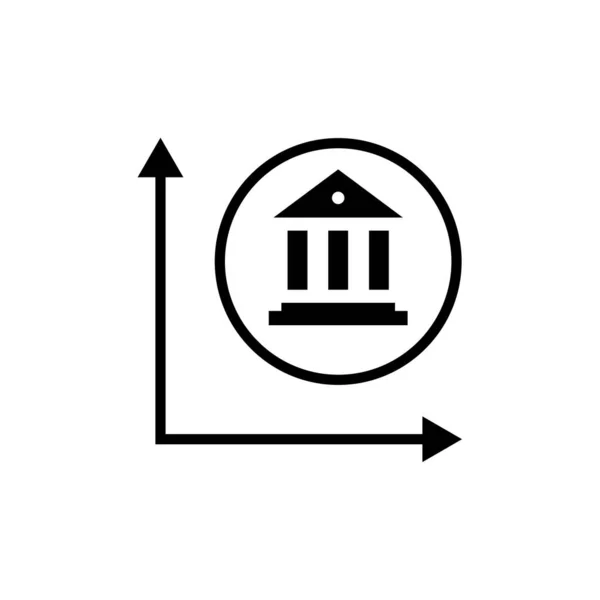 Векторна Ілюстрація Значка Бізнесу Фінансів — стоковий вектор