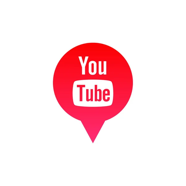 Tube Social Media Logo — Stockvektor
