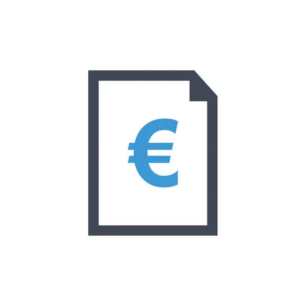 Euro Segno Moneta Icona Semplice Vettoriale Illustrazione — Vettoriale Stock