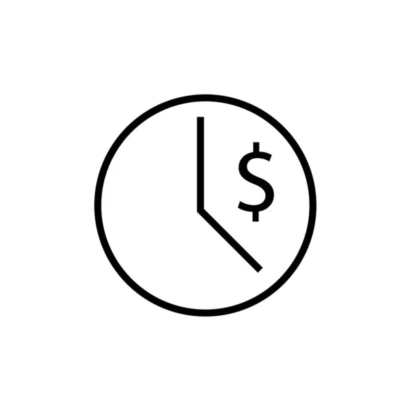 Money Icon Vector Illustration Line Style Any Purpose — Stock Vector
