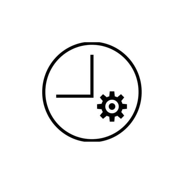 Icône Gestion Temps Illustration Vectorielle — Image vectorielle