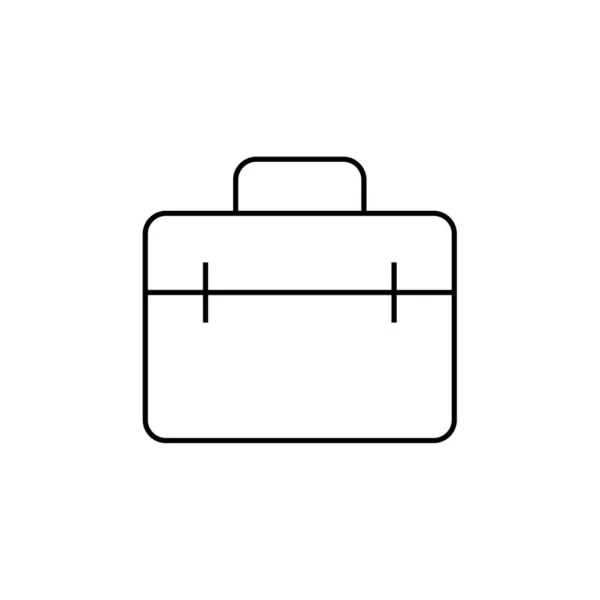 Briefcase Vector Icon Flat Design Style — Stock Vector