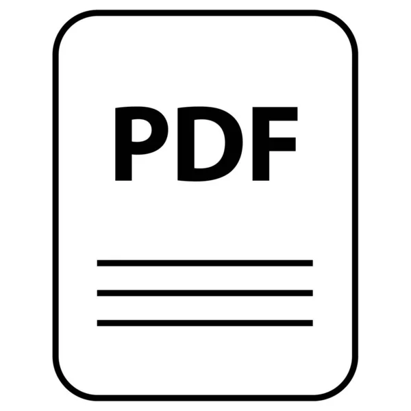 Pdf Nome Documento Extensão — Vetor de Stock