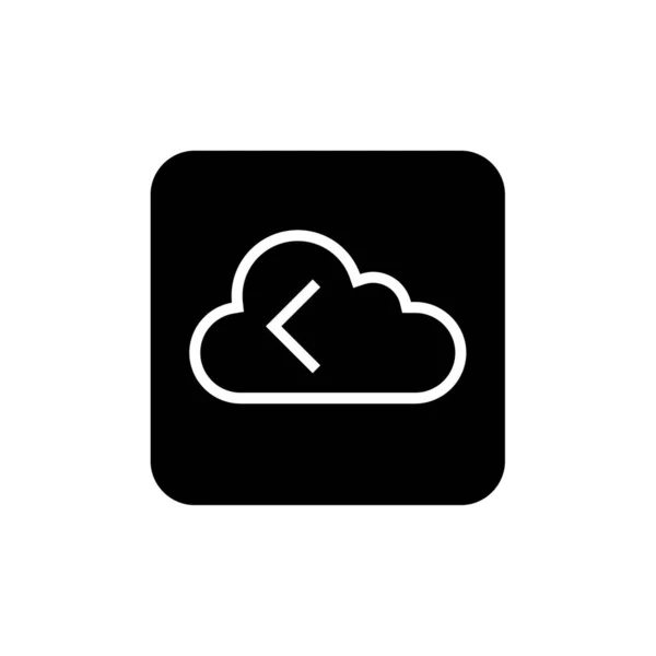 Cloud Computing Icono Vector Ilustración — Vector de stock