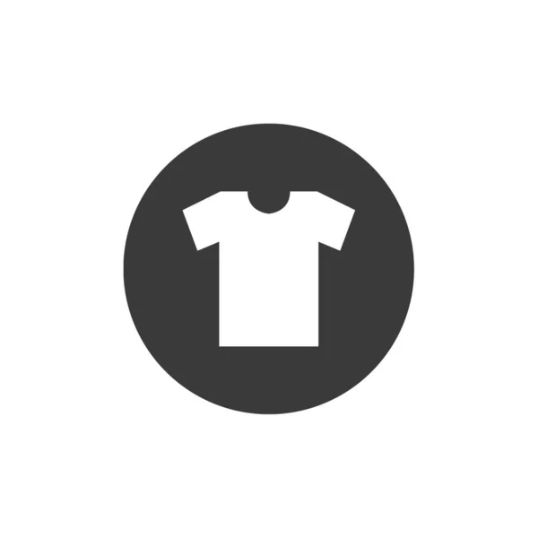 Giysi Gömleği Simgesi Vektör Illüstrasyonu Tişört — Stok Vektör