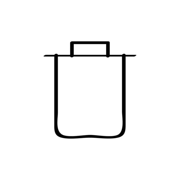Lata Lixo Ícone Bin Ilustração Vetorial Simples — Vetor de Stock