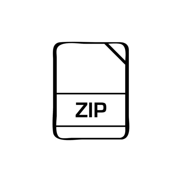 Zip Kiterjesztésű Dokumentum Neve — Stock Vector