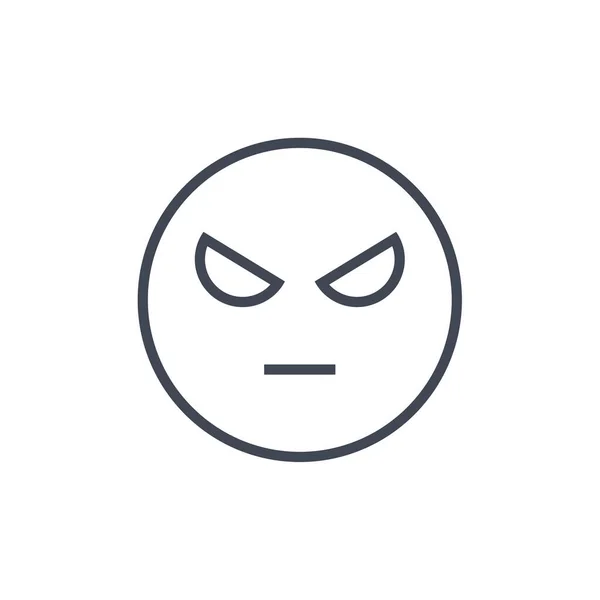 Emoji Yüz Ifadesi Sembolü Simge Simgesi Vektör Illüstrasyonu — Stok Vektör