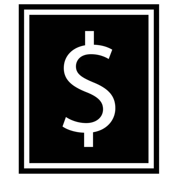 Icône Dollar Dans Style Mode Fond Isolé — Image vectorielle