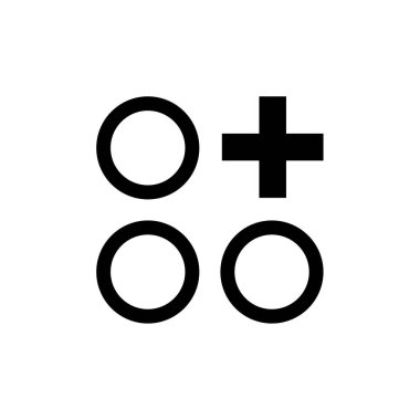 Artı işaret simgesinin vektör illüstrasyonu 